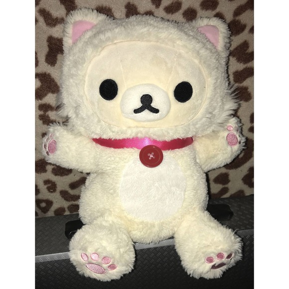 Rilakkuma Hand doll / Puppet Teddy Bear Plush 10” Clean And Needs Home!! - Picture 1 of 5